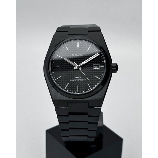 Custom Seiko Mod • Full Black PRX • 40mm